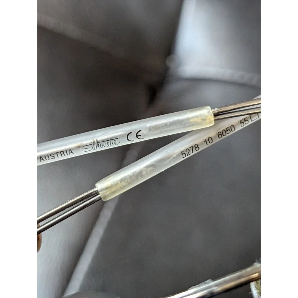 Silhouette Eyeglasses Frames Only, 5278 10 6050, 55-18-145, Titanium, Austria